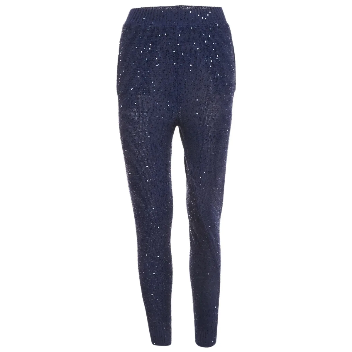Sequin Cotton Knit Jogger Pants by Pre-owned Stella Mccartney