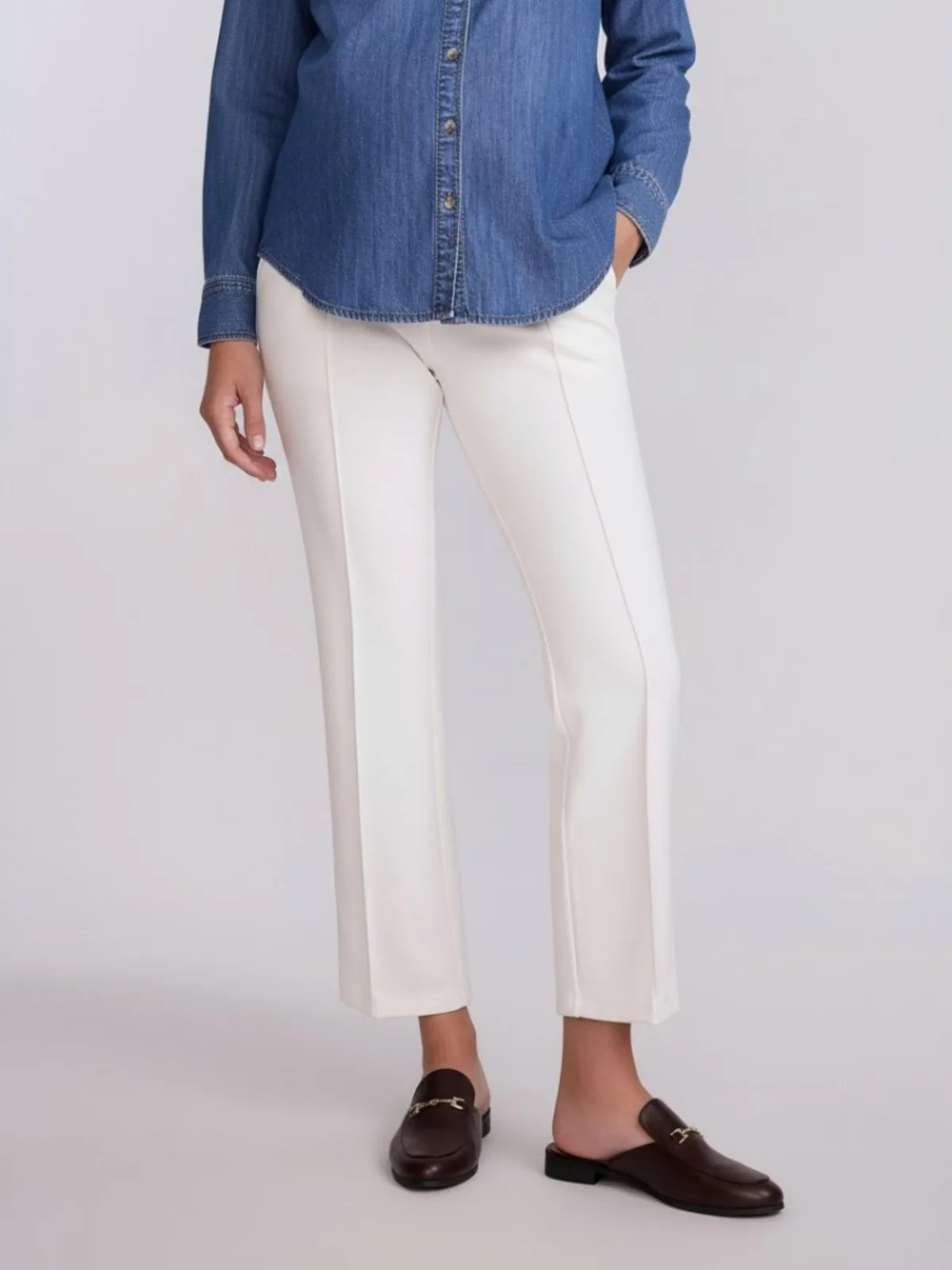 Mia Secret Fit Over the Belly Slim Straight Leg Pant by Motherhood Maternity