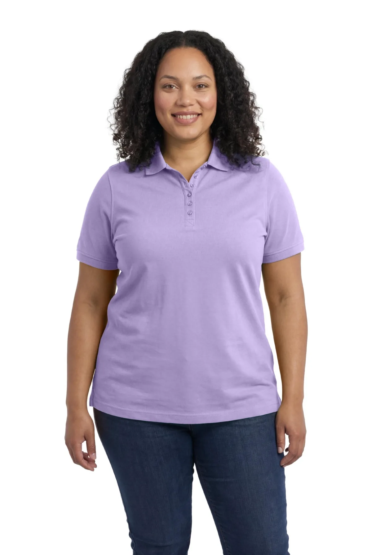Within Perfect Short-Sleeve Polo Shirt by Woman Within