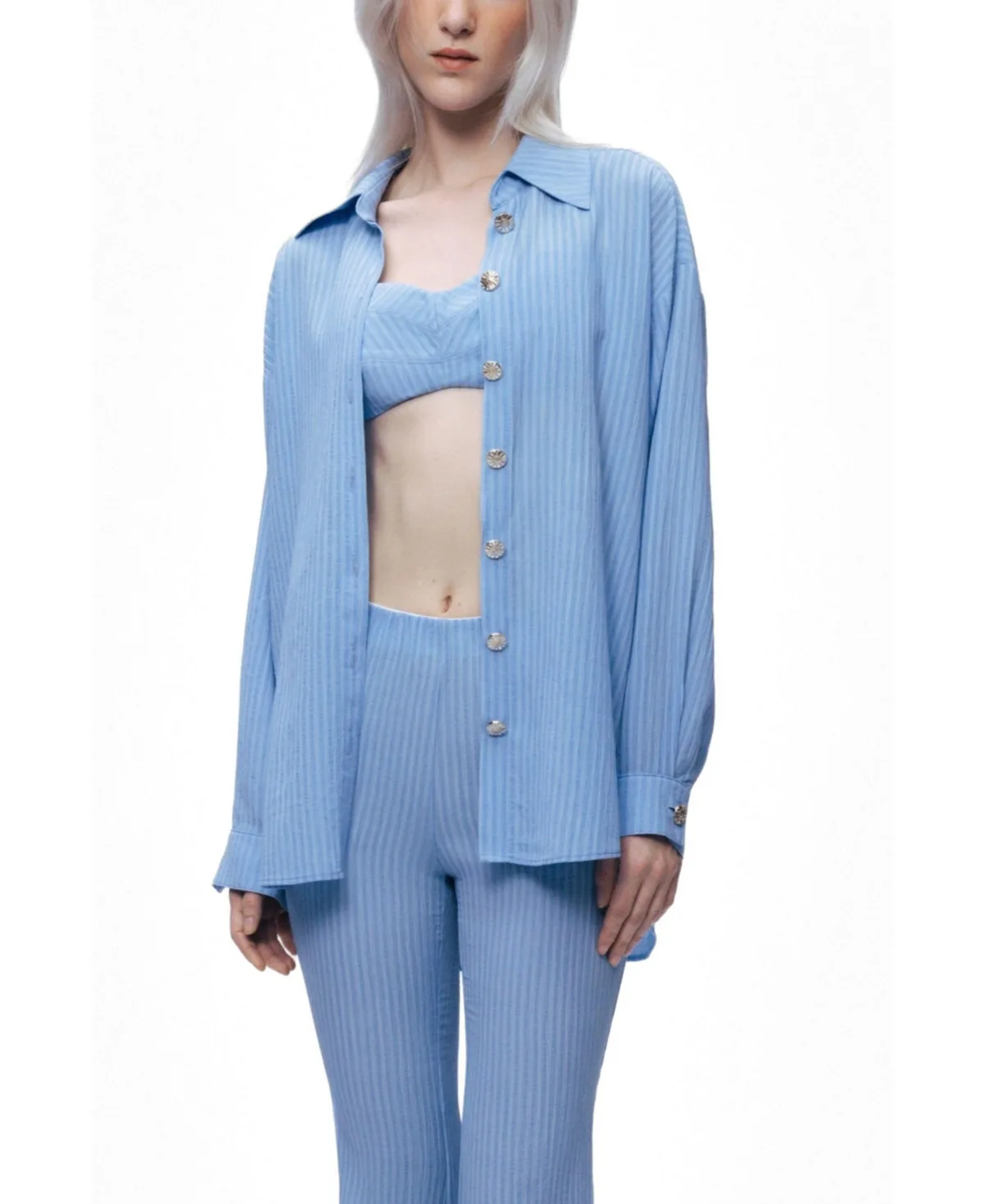 Bustier-Detail Shirt by Nocturne