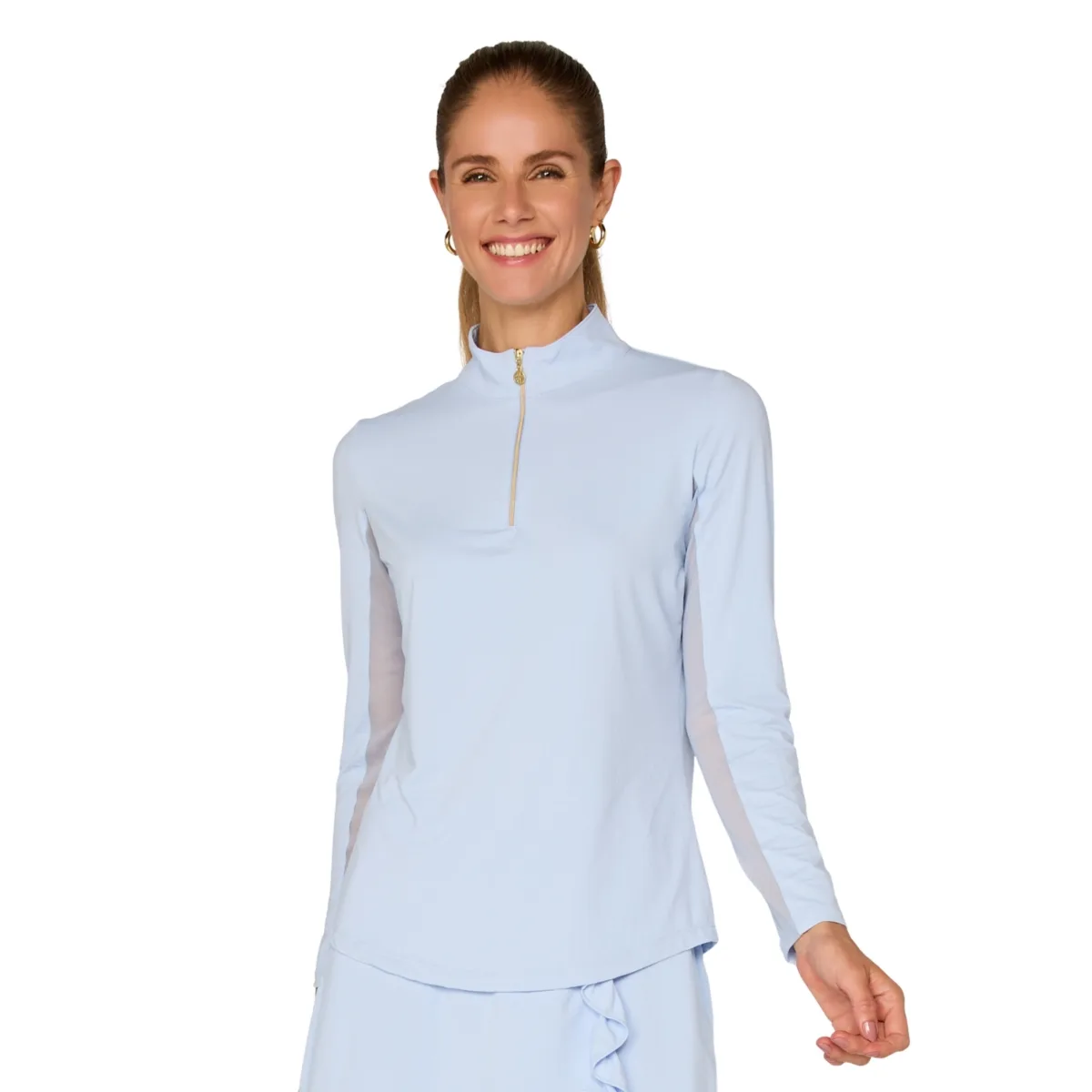 Long Sleeve Mock Neck Top by G Lifestyle Clothing