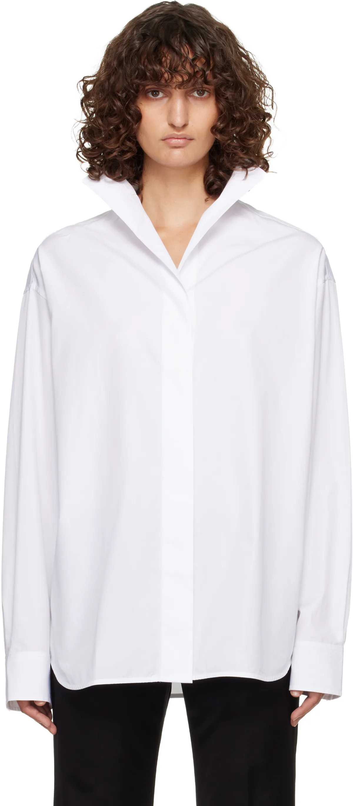 White Sharp Poplin Shirt
