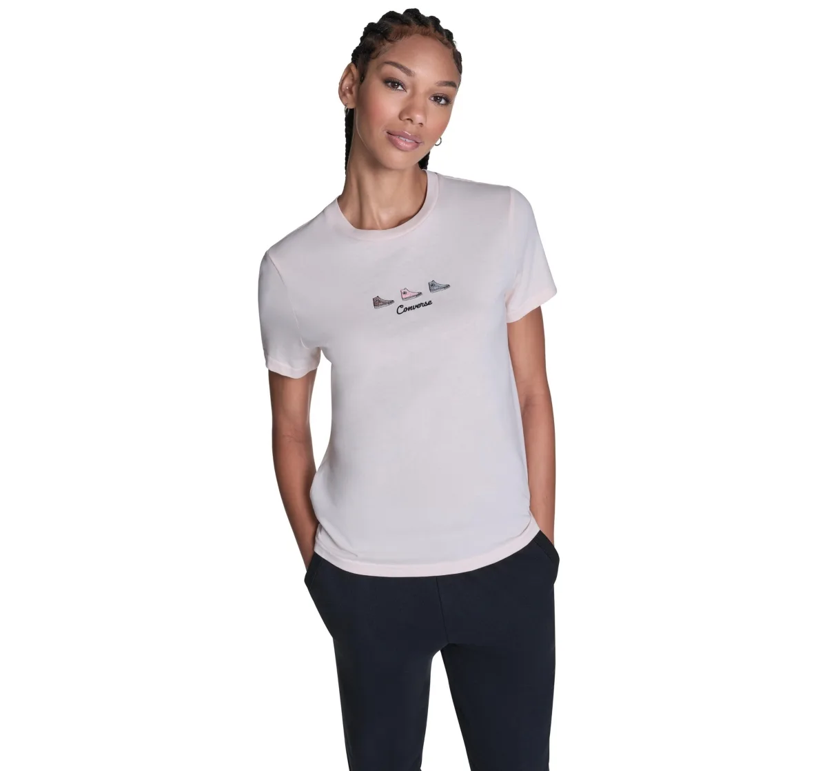 Trio Embroidered T-Shirt by Converse