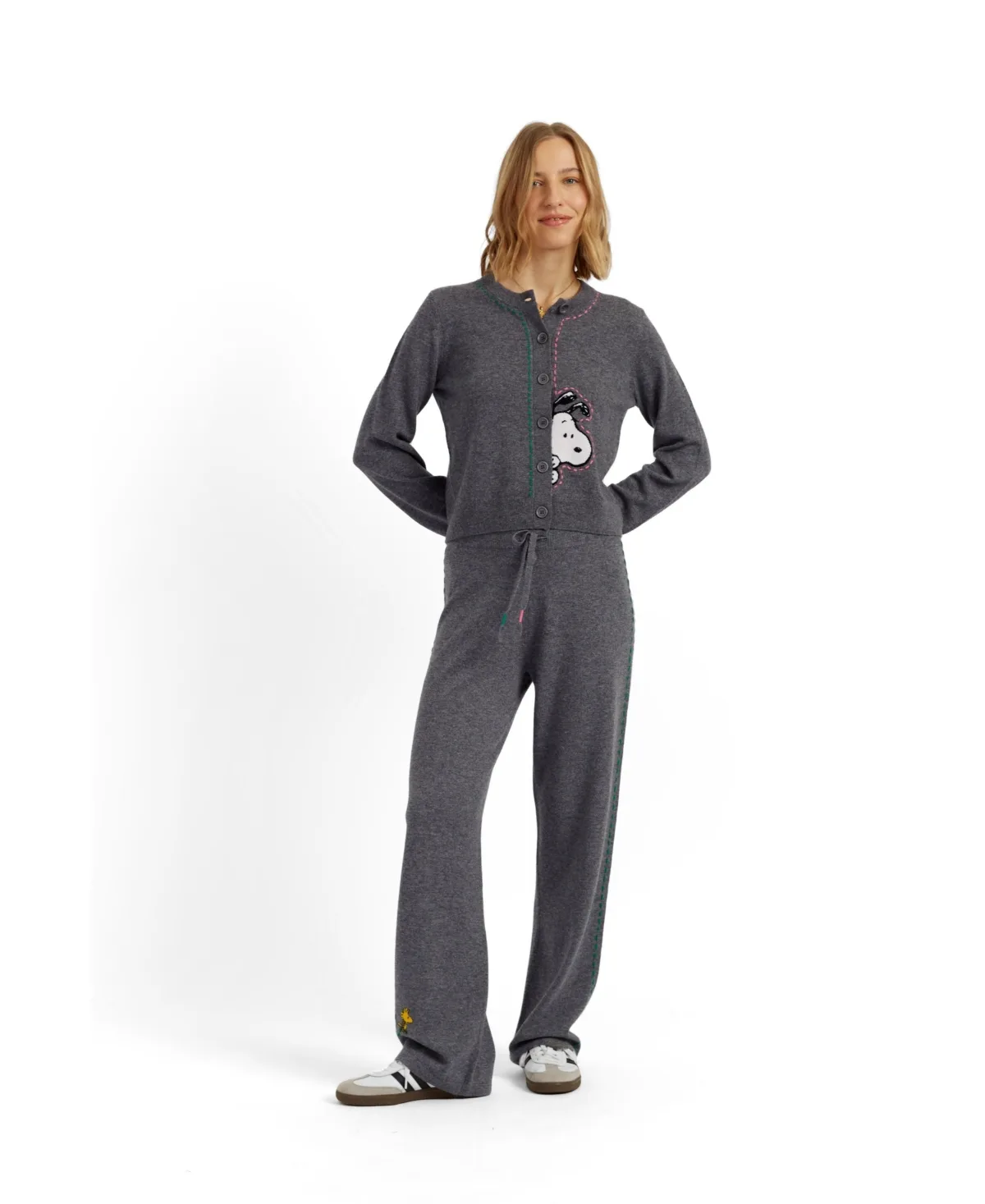 Wool-Cashmere Snoopy Peep Cardigan by Chinti & Parker