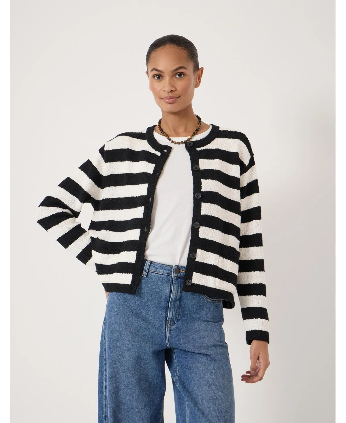Tess Textured Cotton Blend Cardigan by Hush