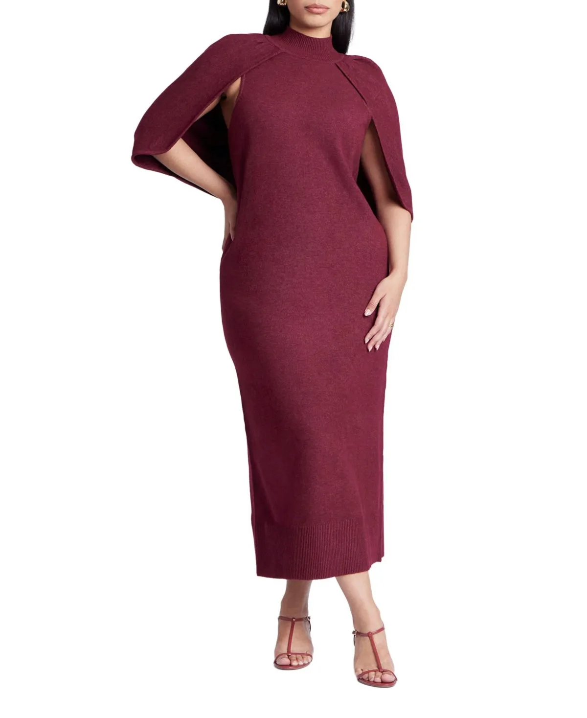 Sweater Cape Dress by Eloquii