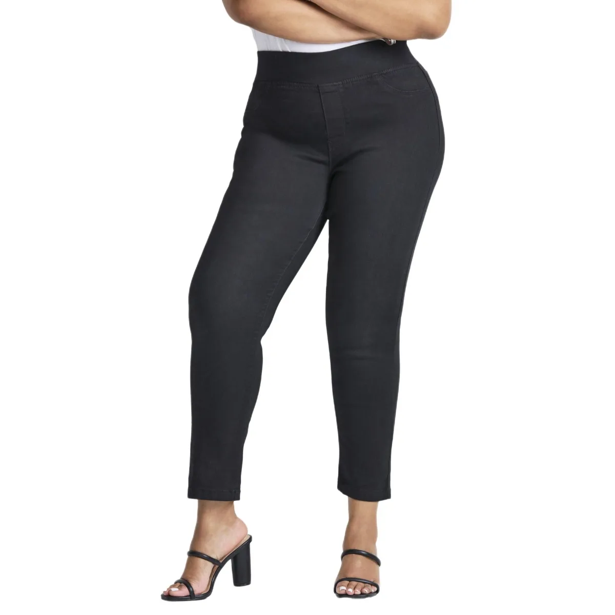 Butter Denim Pull-On High Rise Jean