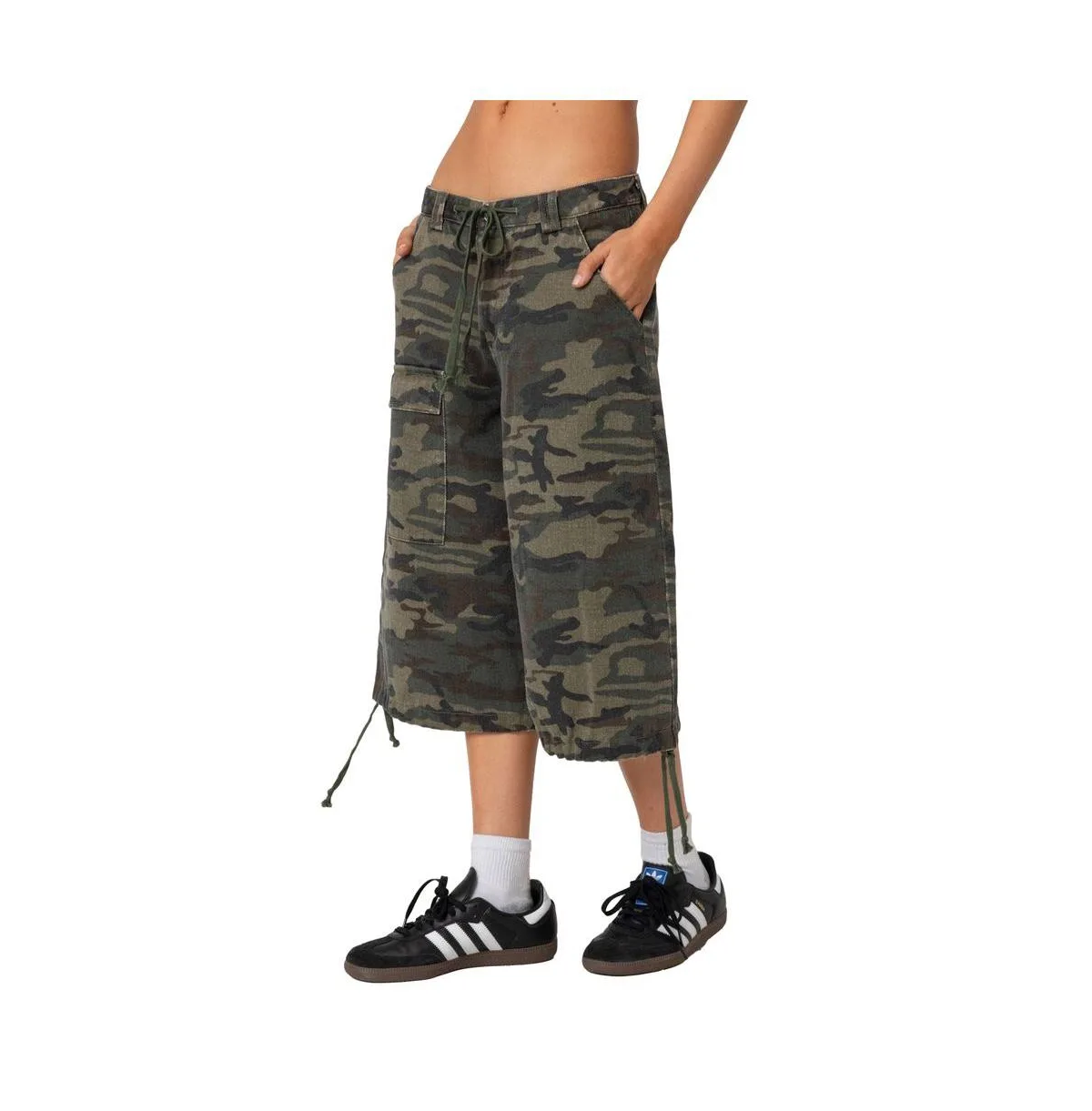 Camo Cargo Bermuda Shorts by Edikted
