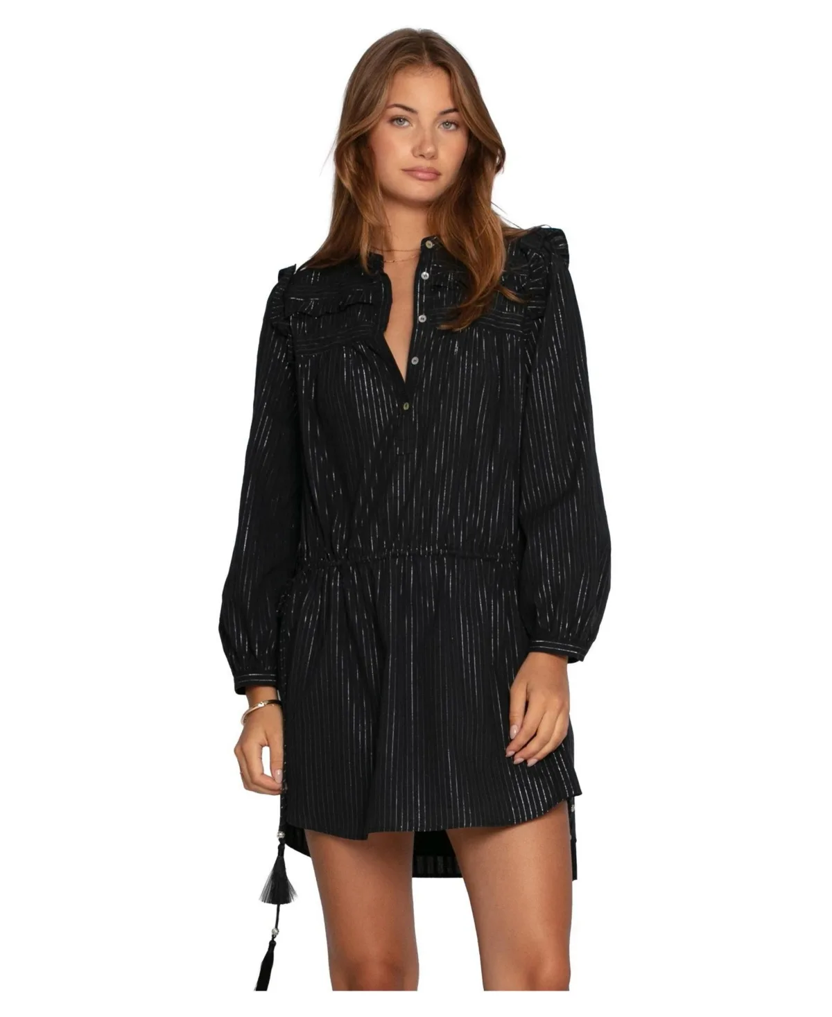 Off the Vine Lurex Stripe Mini Dress by Belle & Bloom