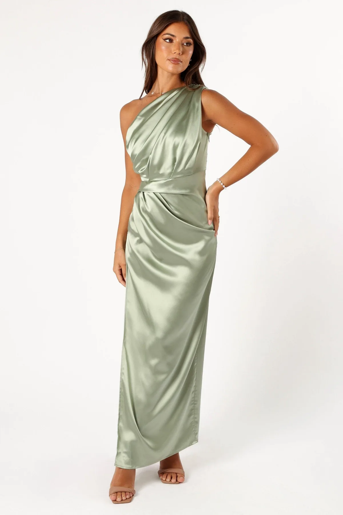 Nadia One Shoulder Maxi Dress by Petal And Pup