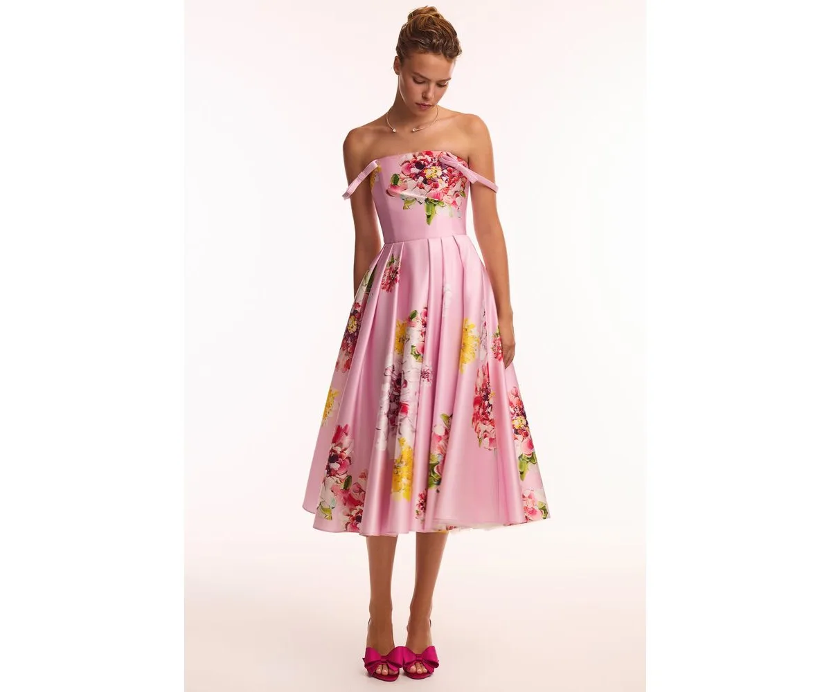 Tea-Length Floral Dress by Milla