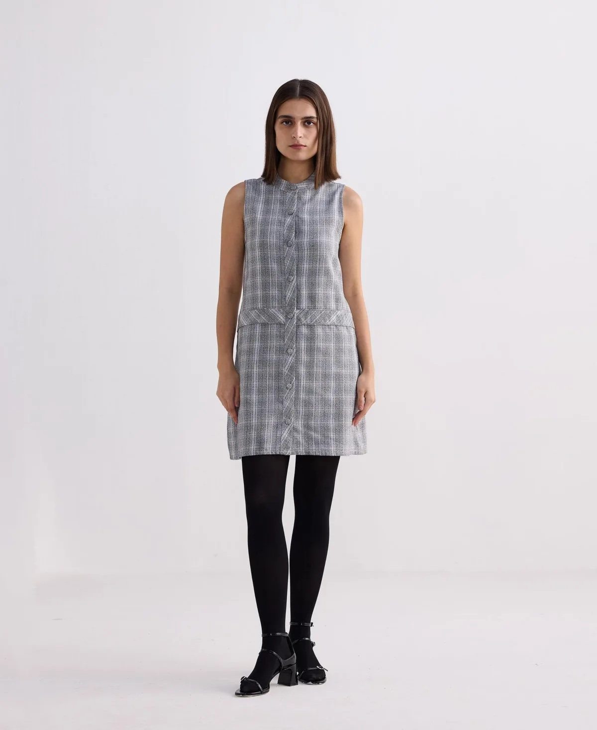 The Cotton Tweed Shift Dress by Reistor