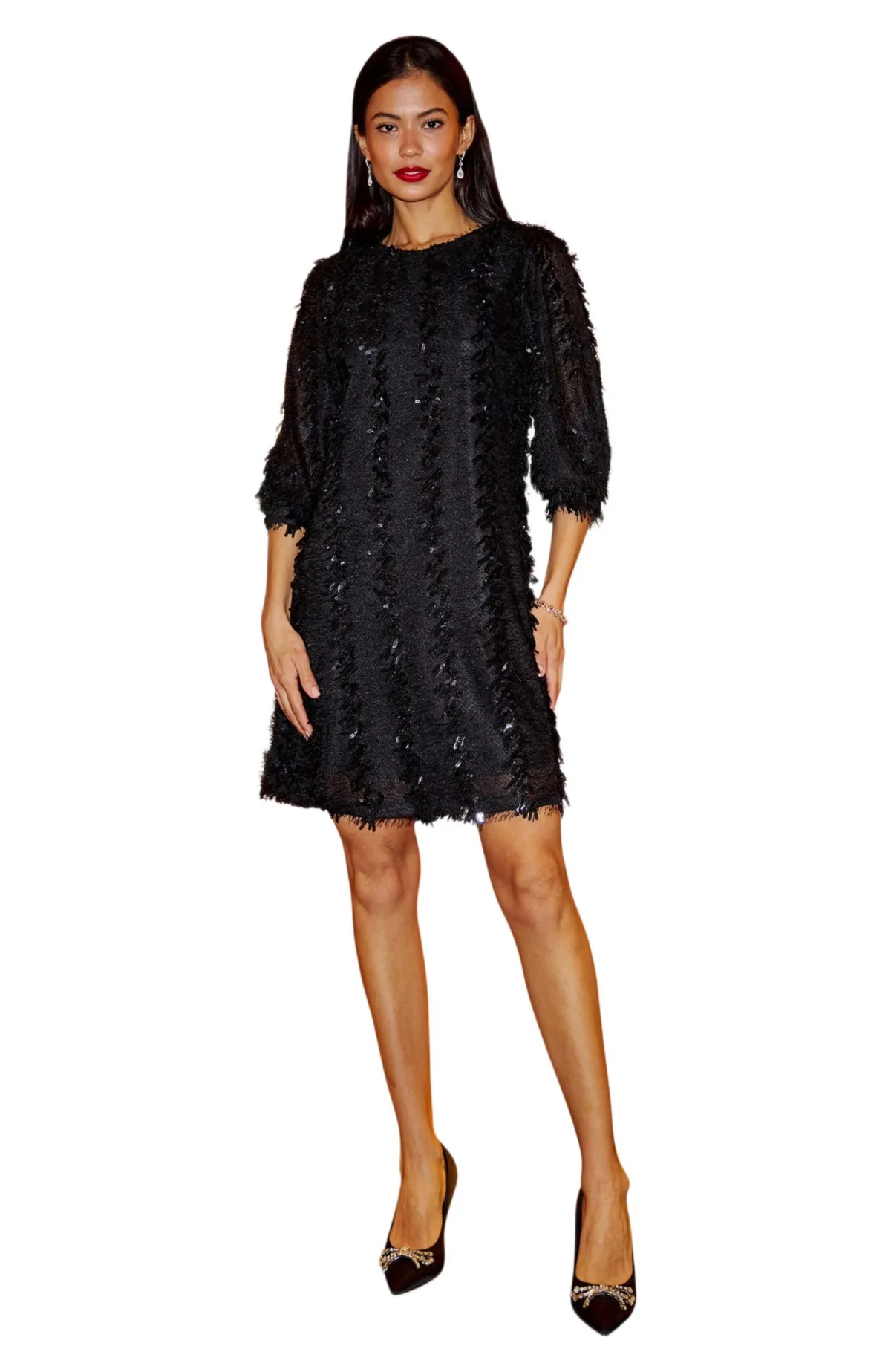Hanging Sequin Tunic Dress by Yumi
