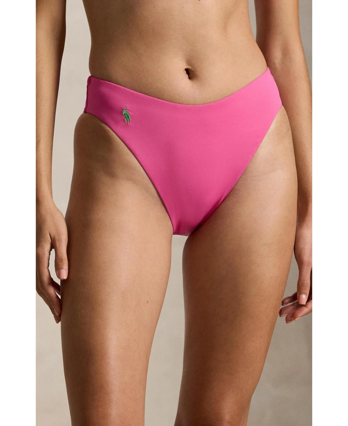 High Leg Scoop Bikini Swimsuit Bottom by Polo Ralph Lauren