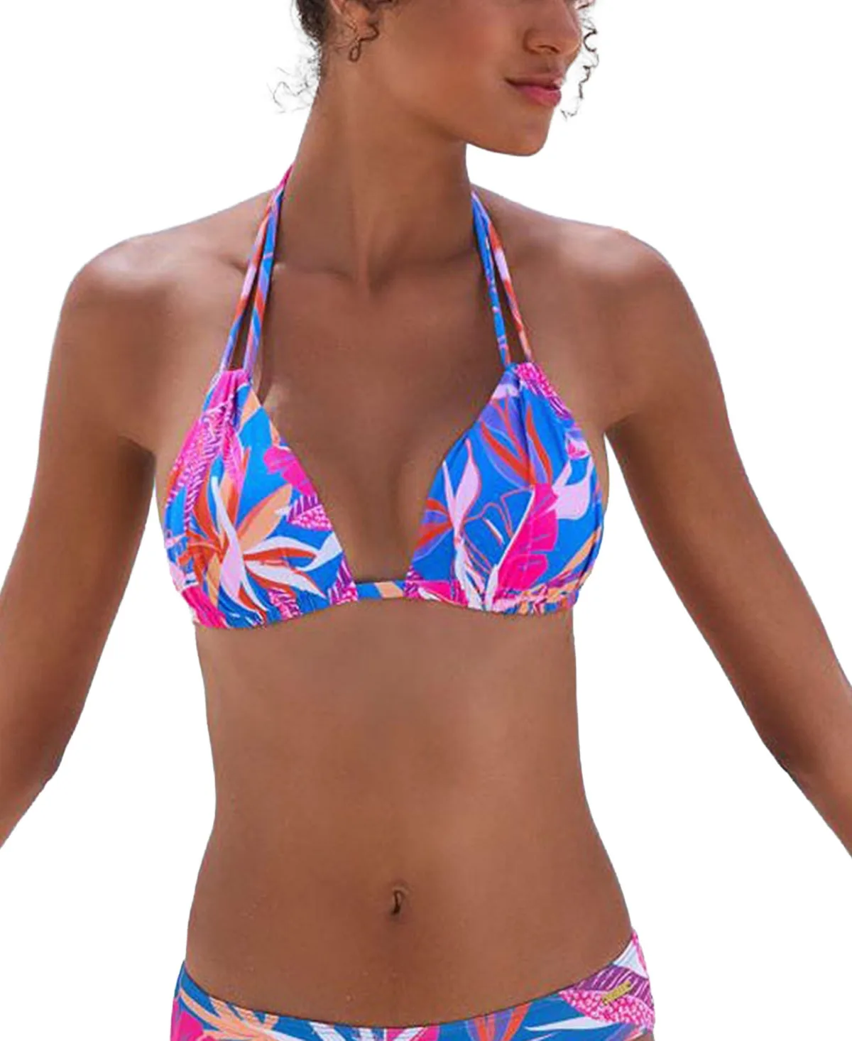 Tropical Triangle Bikini Swimsuit Top Bra Sizing by Lascana