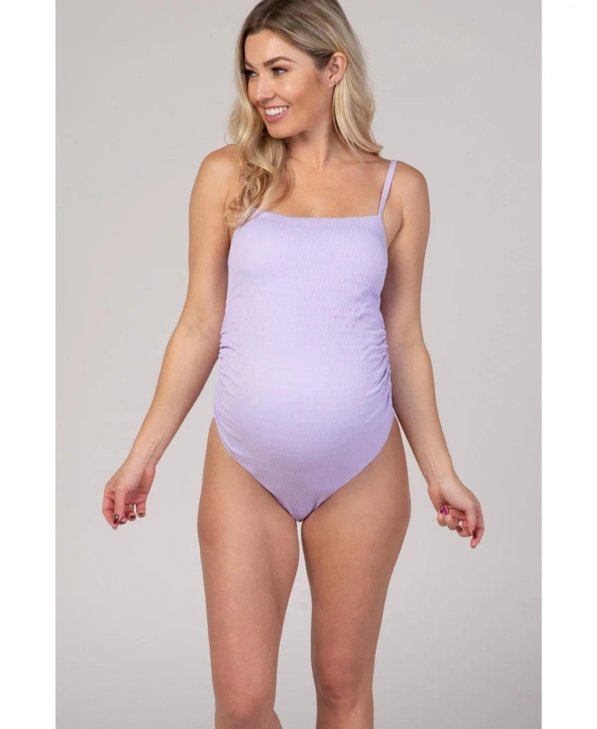 Smocked One-Piece Swimsuit by Pinkblush