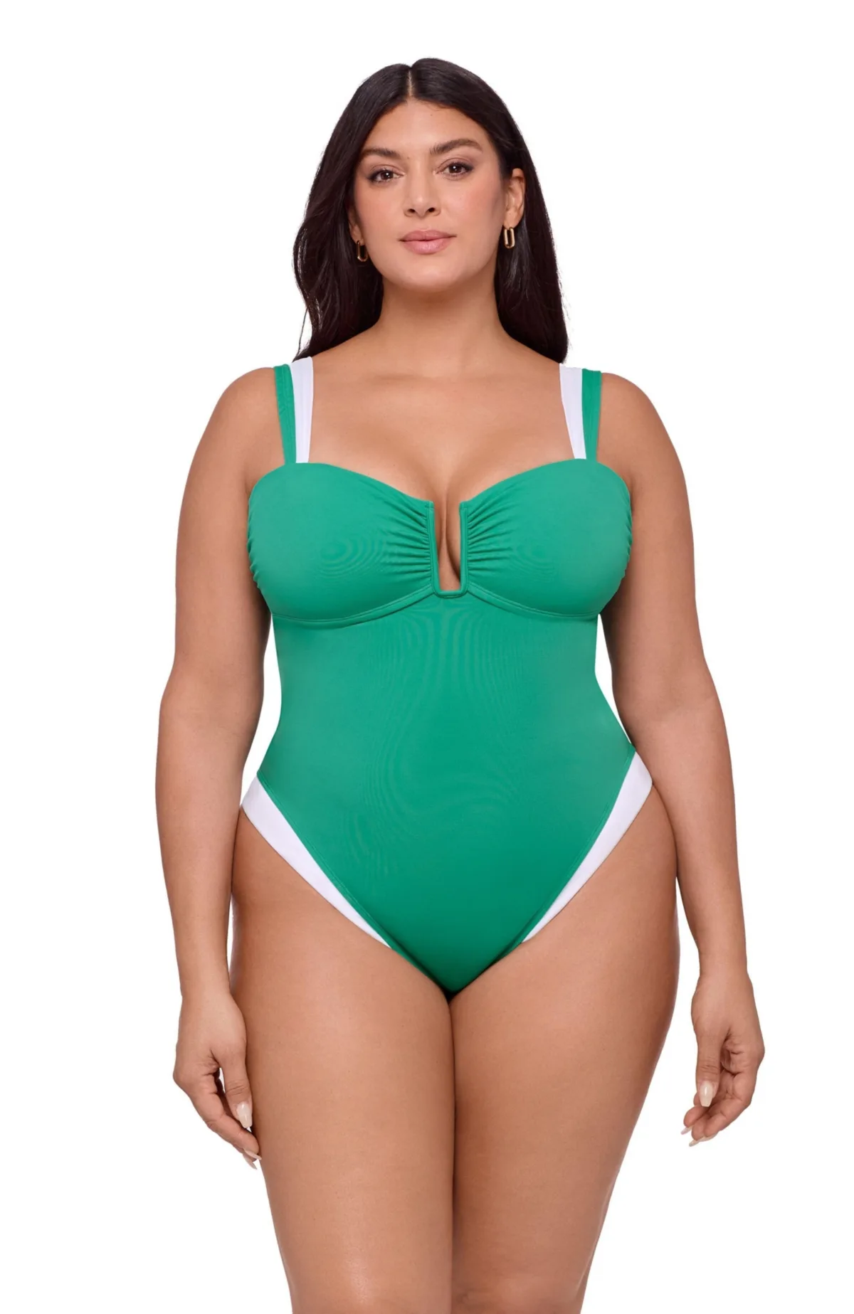Supportive and Sculpting Sweetheart U-Wire One-Piece Swimsuit by S3 Apparel