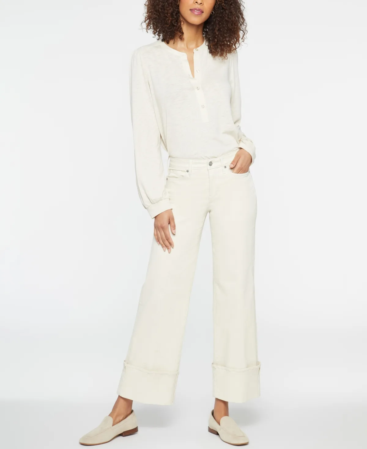 Teresa Wide Leg Wide Cuff Jeans by Nydj