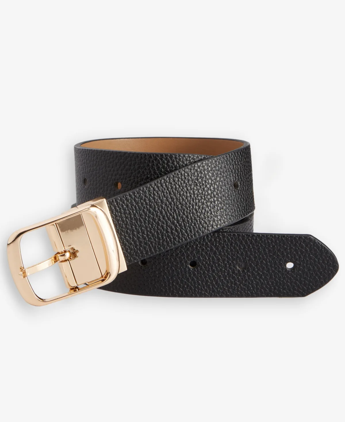 Reversible Faux-Leather Belt