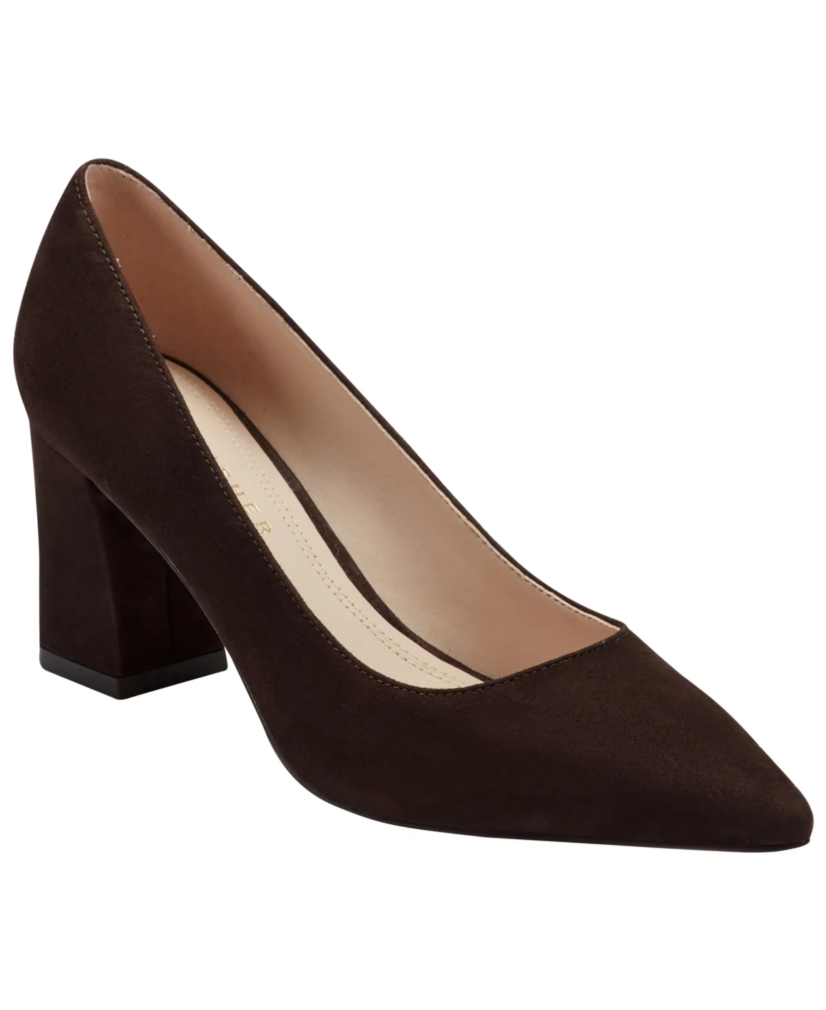 Zala Pointy Toe Block Heel Pumps by Marc Fisher Ltd