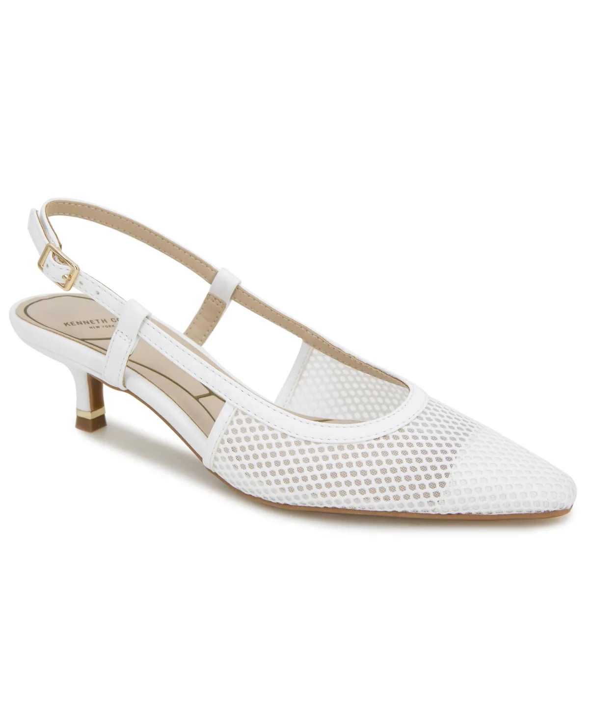 Martha Mesh Kitten Heel Pumps by Kenneth Cole New York