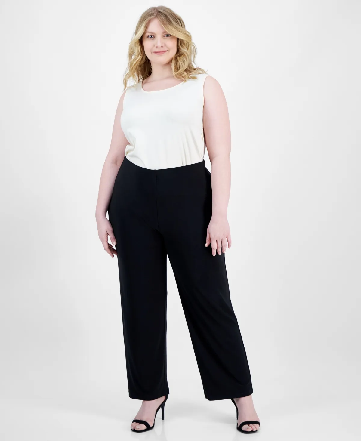 Cropped Pull-On Pants by Anne Klein Essentials