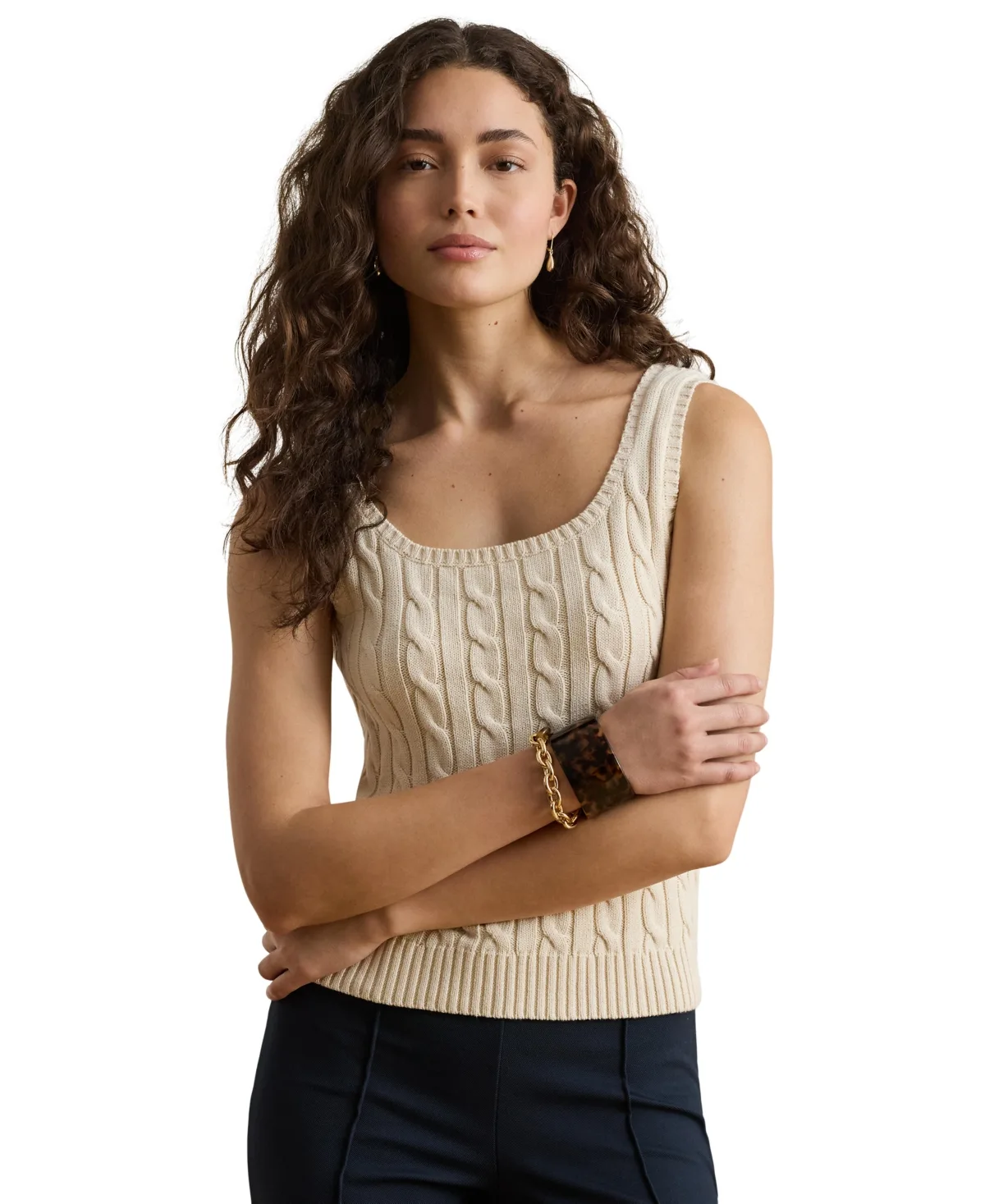 Slim-Fit Sleeveless Sweater by Lauren Ralph Lauren