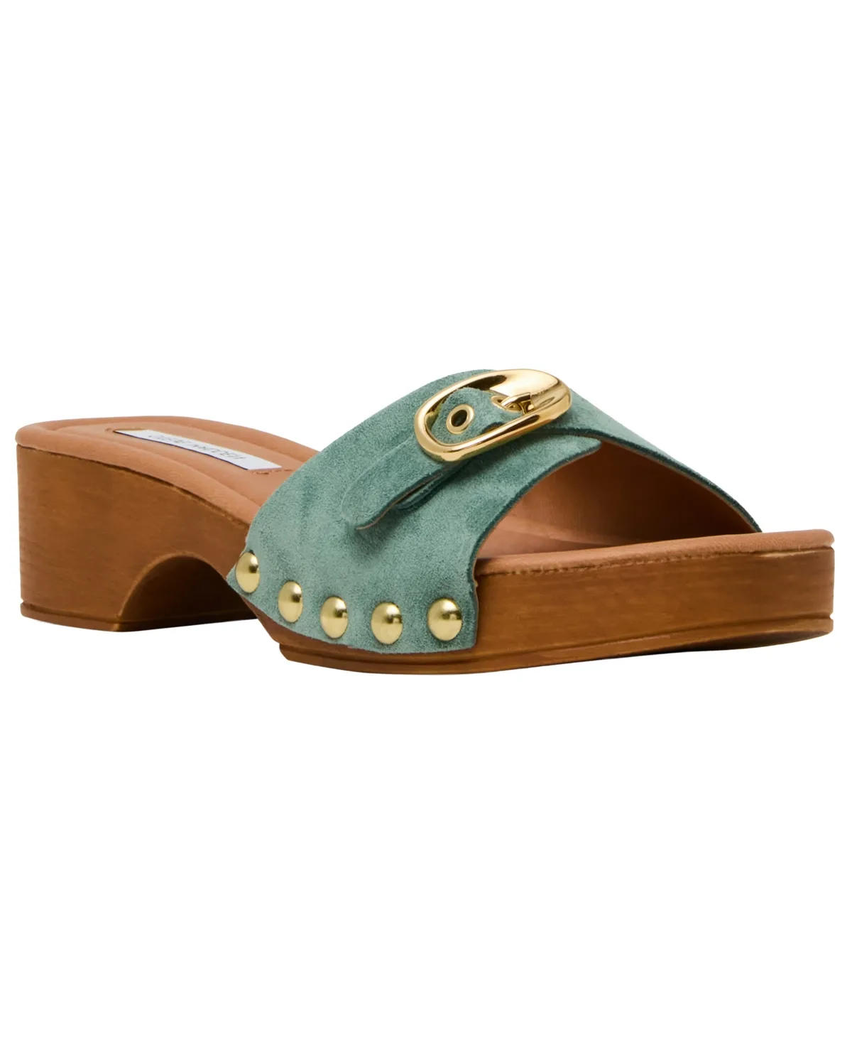 Fredi Wooden Slip-On Slide Sandals