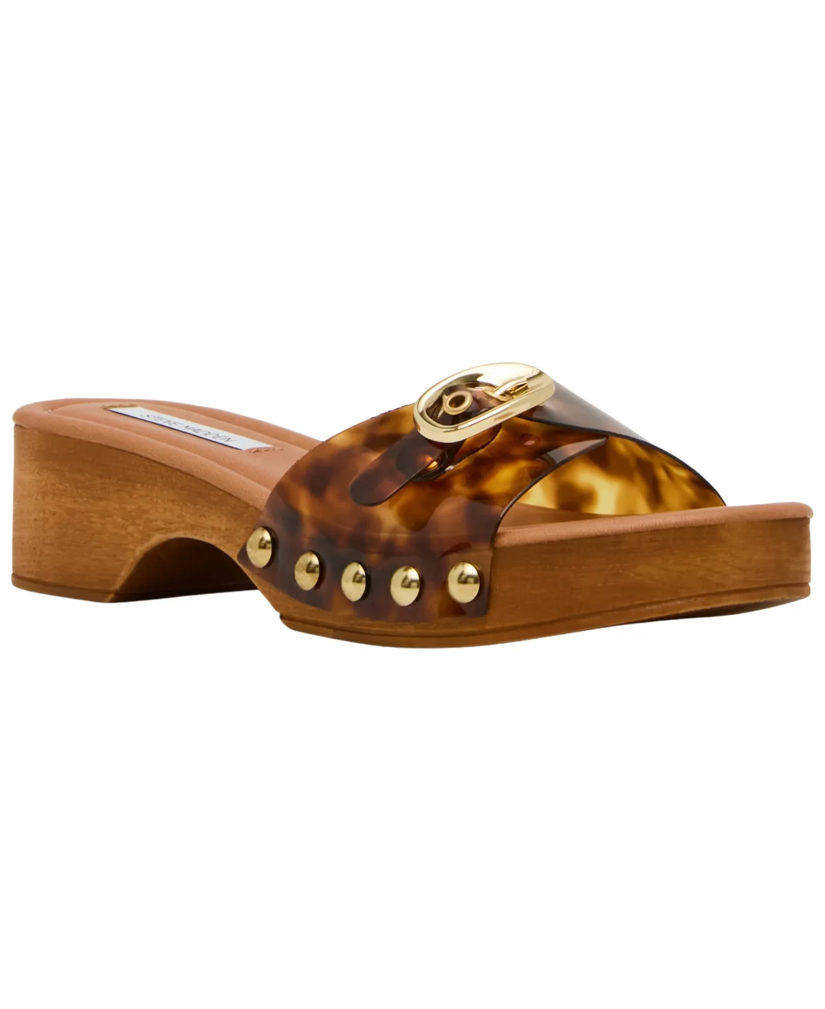 Fredi Wooden Slip-On Slide Sandals
