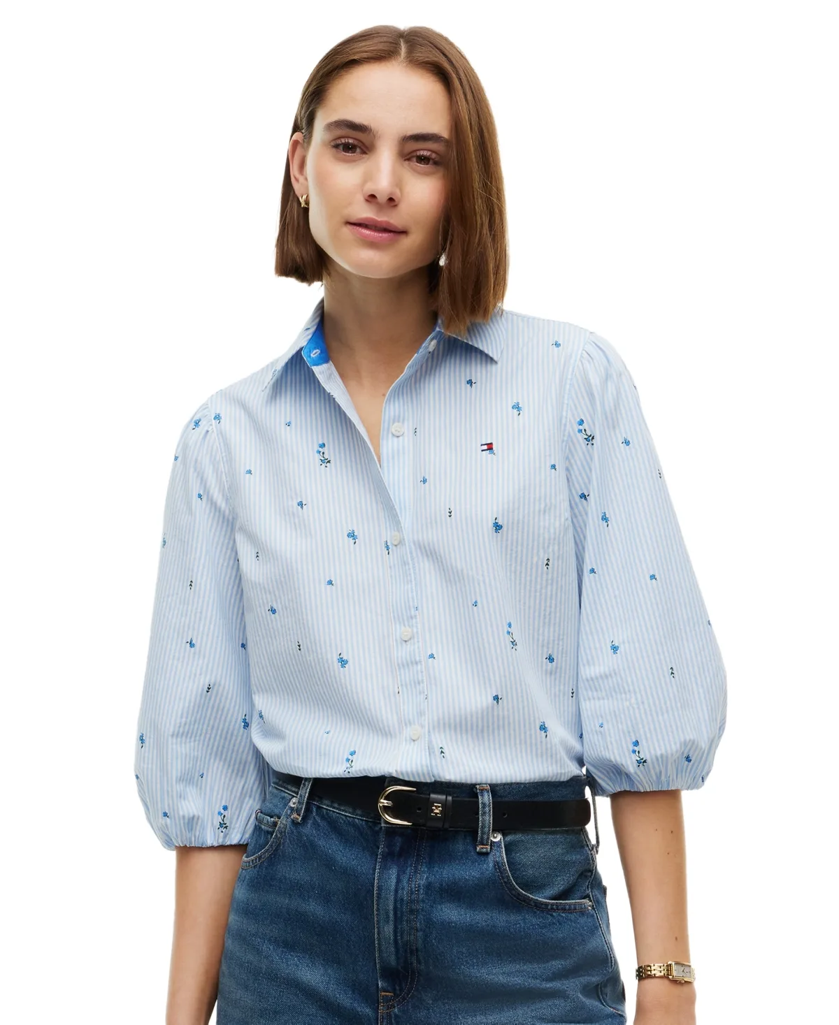 Printed 3/4-Sleeve Shirt by Tommy Hilfiger
