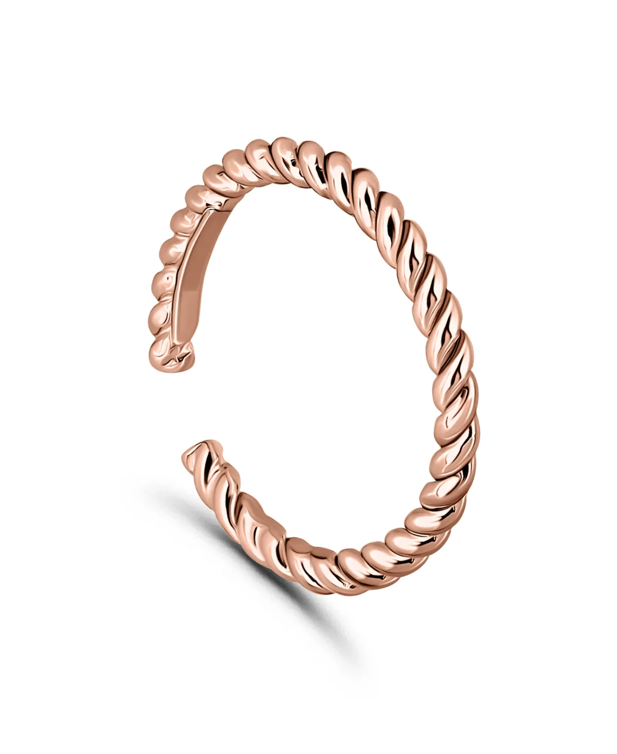 Rope Twist Adjustable Toe Ring in Sterling Silver by Giani Bernini