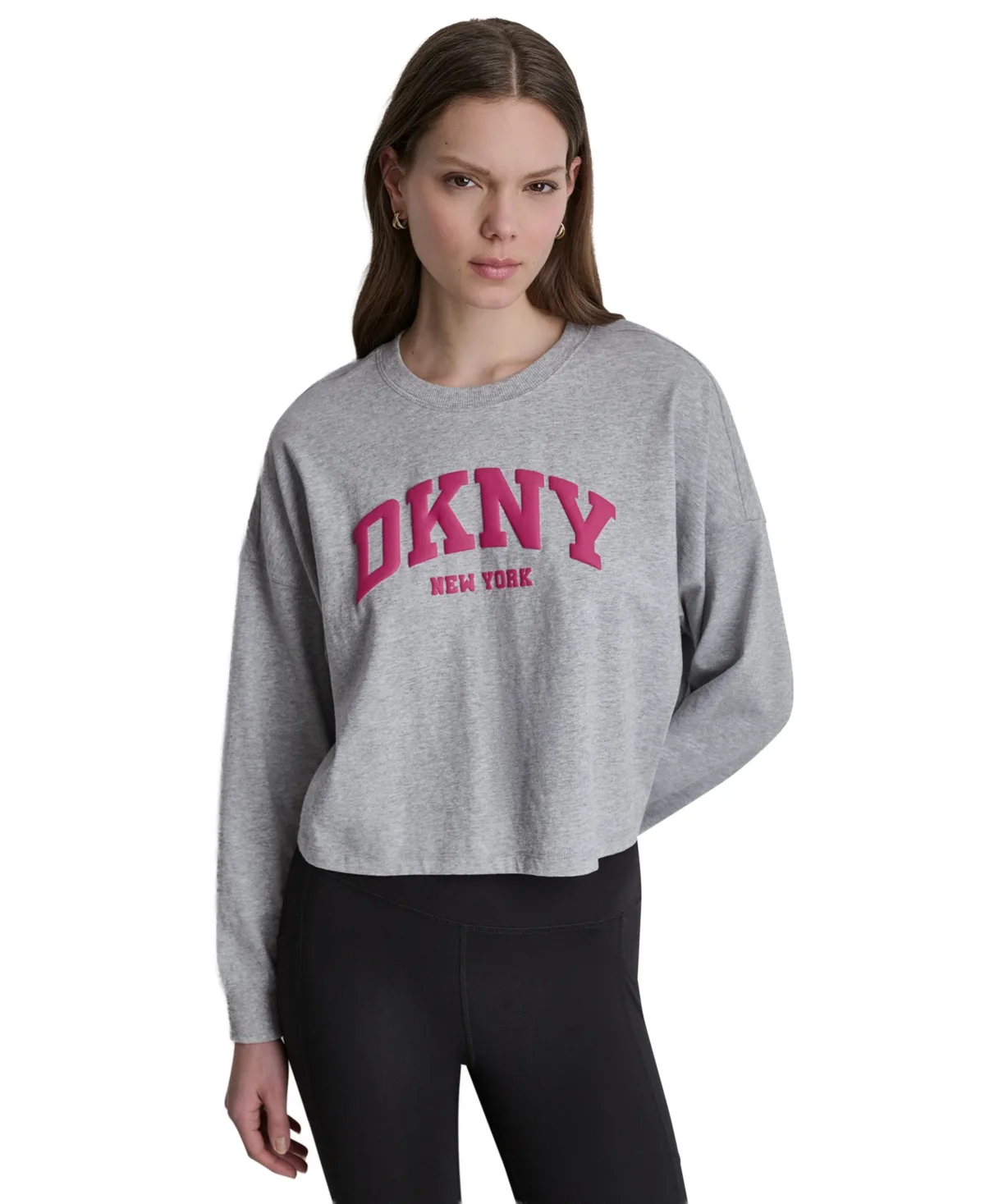 Varsity Logo Dropped Shoulder T-Shirt by Dkny Sport