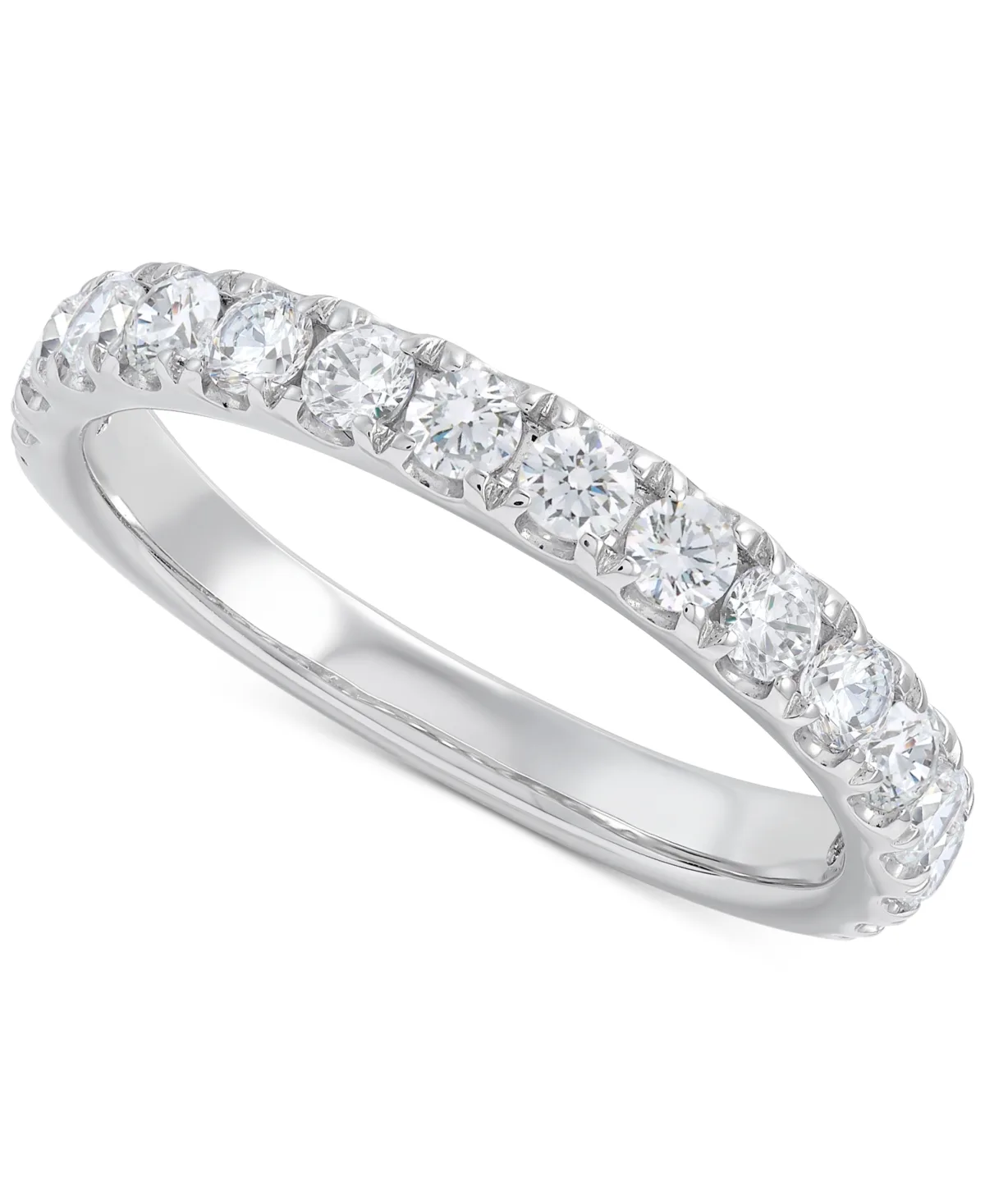 Grown with Love Igi Certified Lab Grown Diamond Band (3/4 ct. t.w.) in 14k White Gold by Macy's