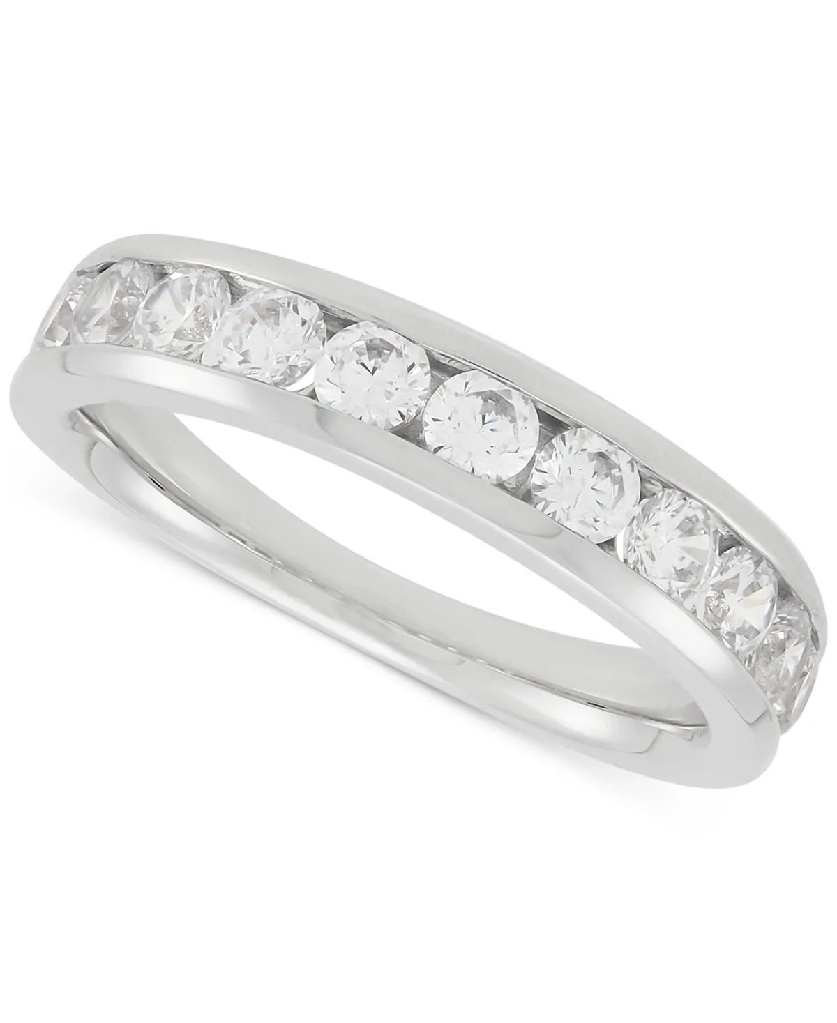 Grown with Love Certified Lab Grown Diamond Channel Set Band (1 ct. t.w.) in 14k Gold by Macy's