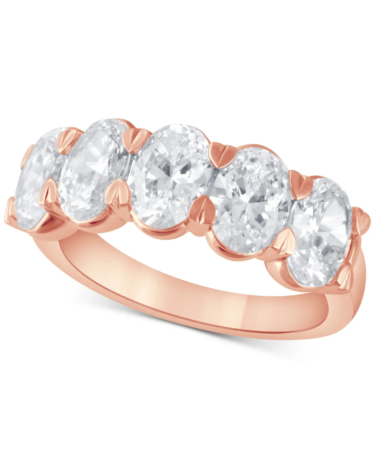Certified Lab Grown Diamond Oval-Cut Band (3-1/2 ct. t.w.) in 14k Gold