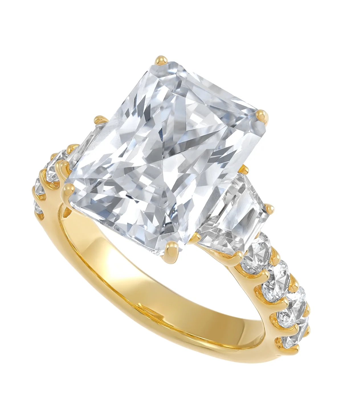 Igi Certified Lab Grown Diamond (9 ct. t.w.) Ring in 14k White Gold by Macy's
