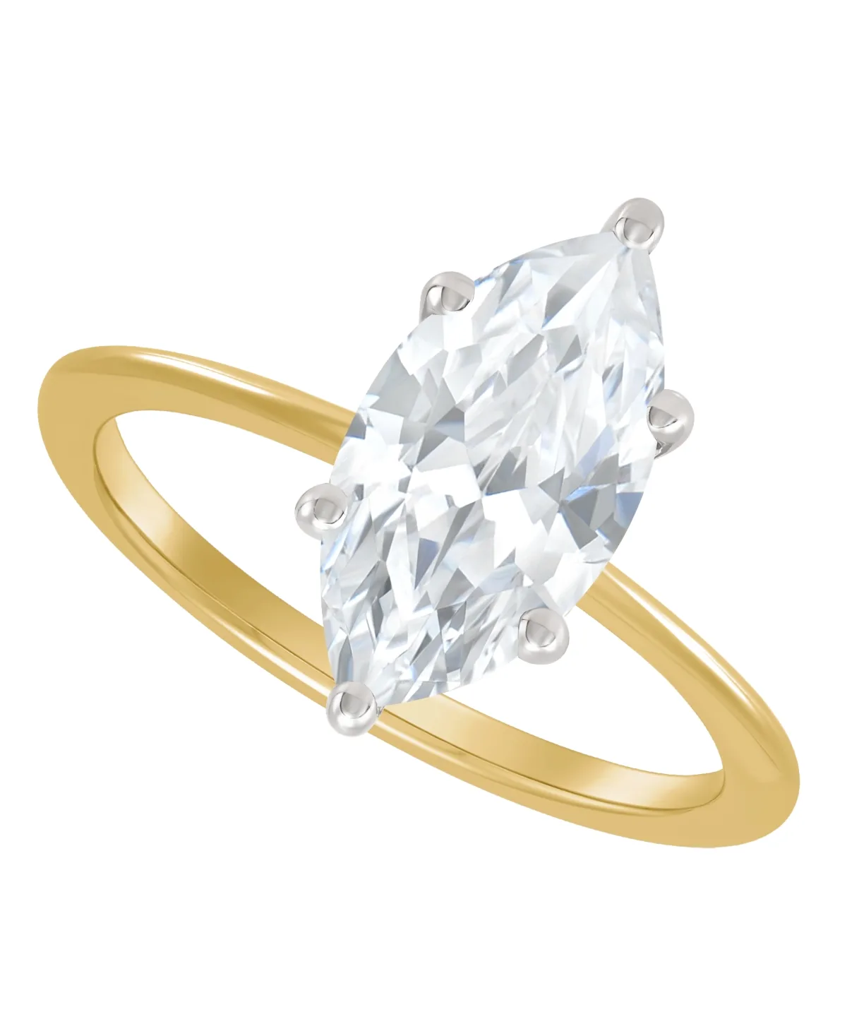 Grown with Love Igi Certified Lab Grown Diamond Solitaire Engagement Ring (2 ct. t.w.) in 14k Yellow Gold