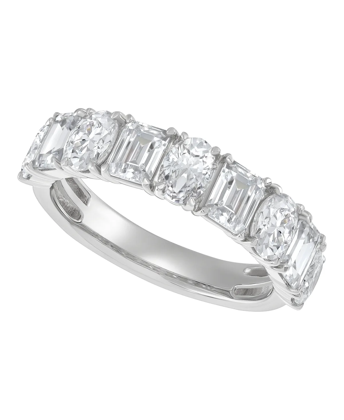 Igi Certified Lab Grown Diamond Band Ring (3 ct. t.w.) in 14k White or Yellow Gold by Macy's