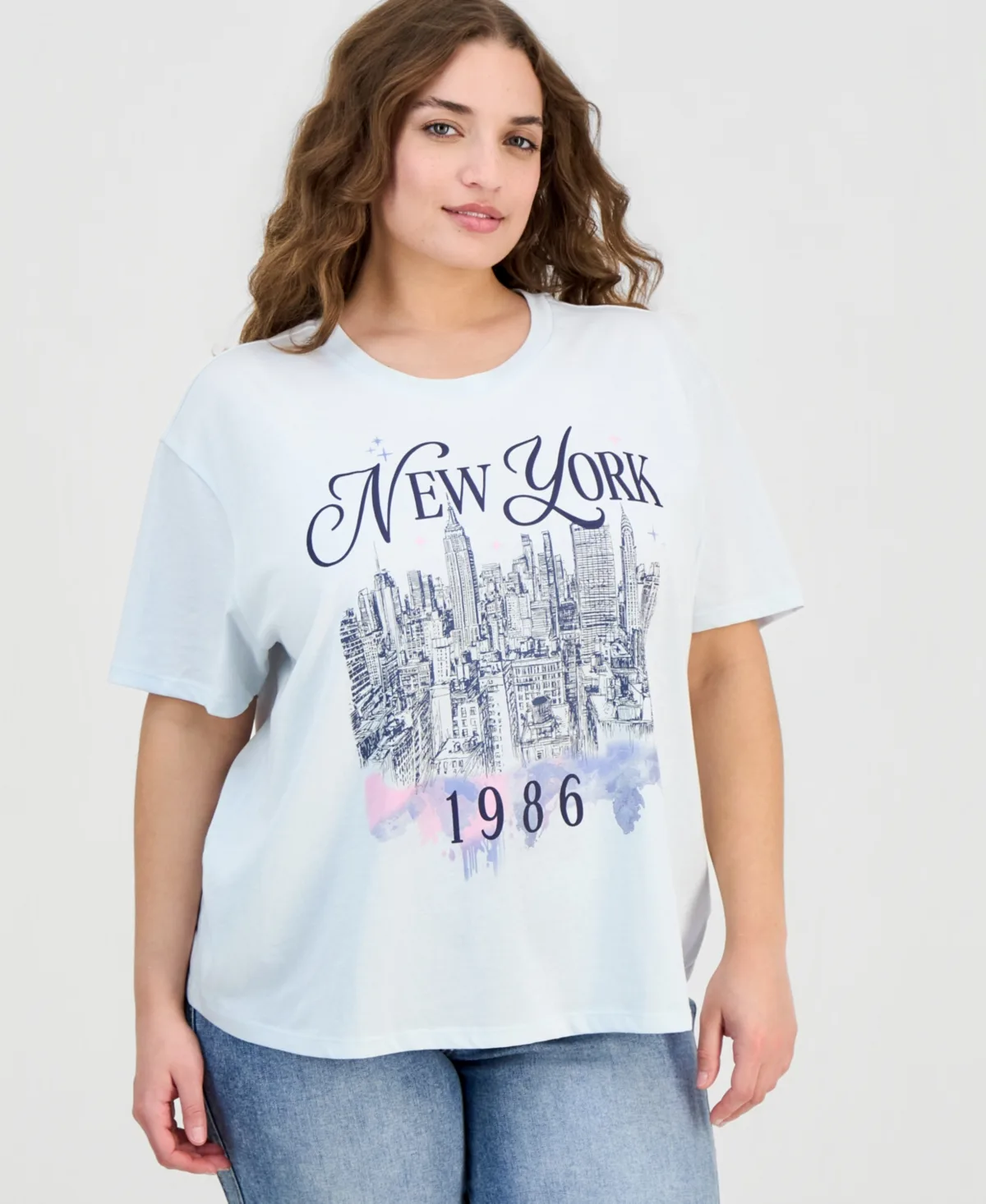 New York Skyline Short-Sleeve Tee by Rebellious One