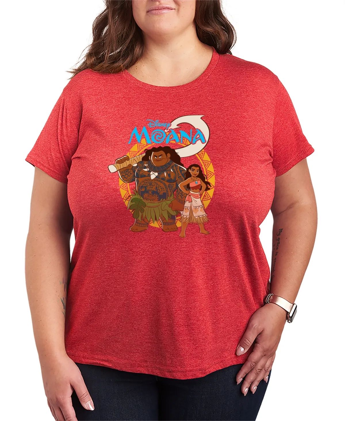 Disney Princess Moana Maui Short-Sleeve Graphic T-Shirt by Hybrid Apparel