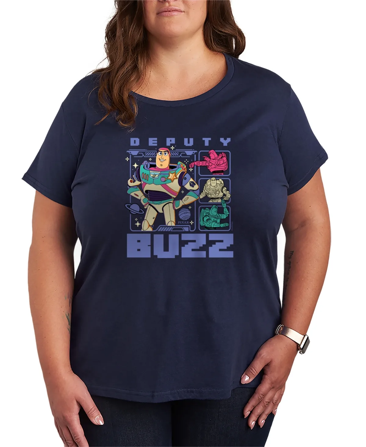 Toy Story 5 Deputy Buzz Short-Sleeve Graphic T-Shirt by Hybrid Apparel