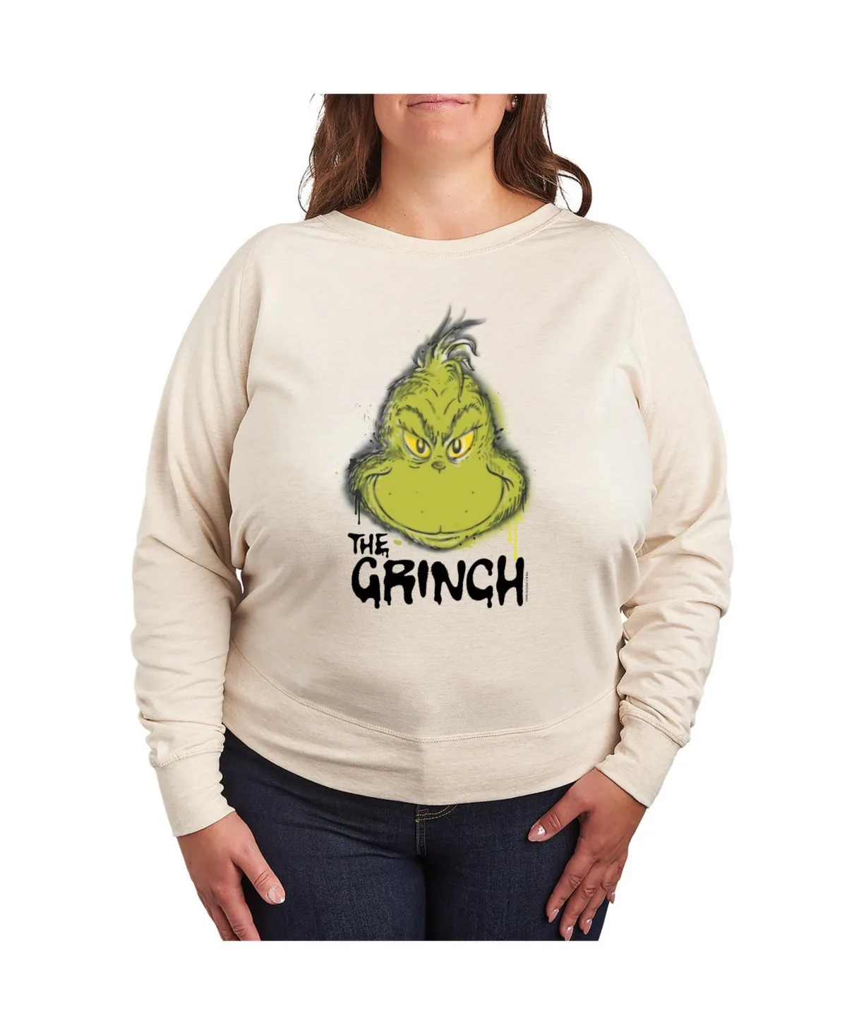 Grinch Face Graphic Pullover T-Shirt by Hybrid Apparel