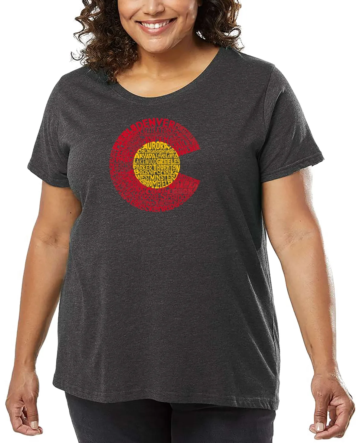 Colorado Word Art T-Shirt by La Pop Art