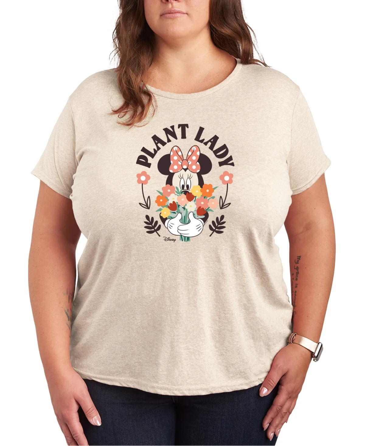 Disney Minnie Mouse Plant Lady Graphic T-Shirt by Hybrid Apparel