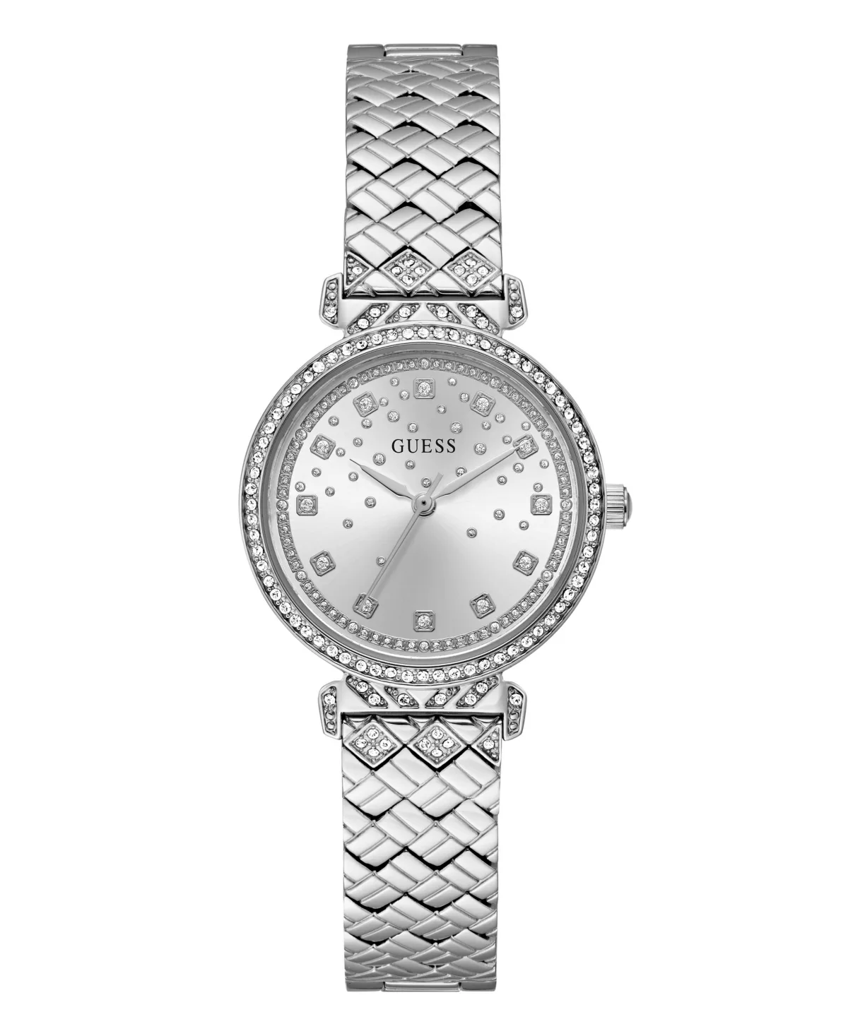 Analog Silver Tone Steel Watch 32mm