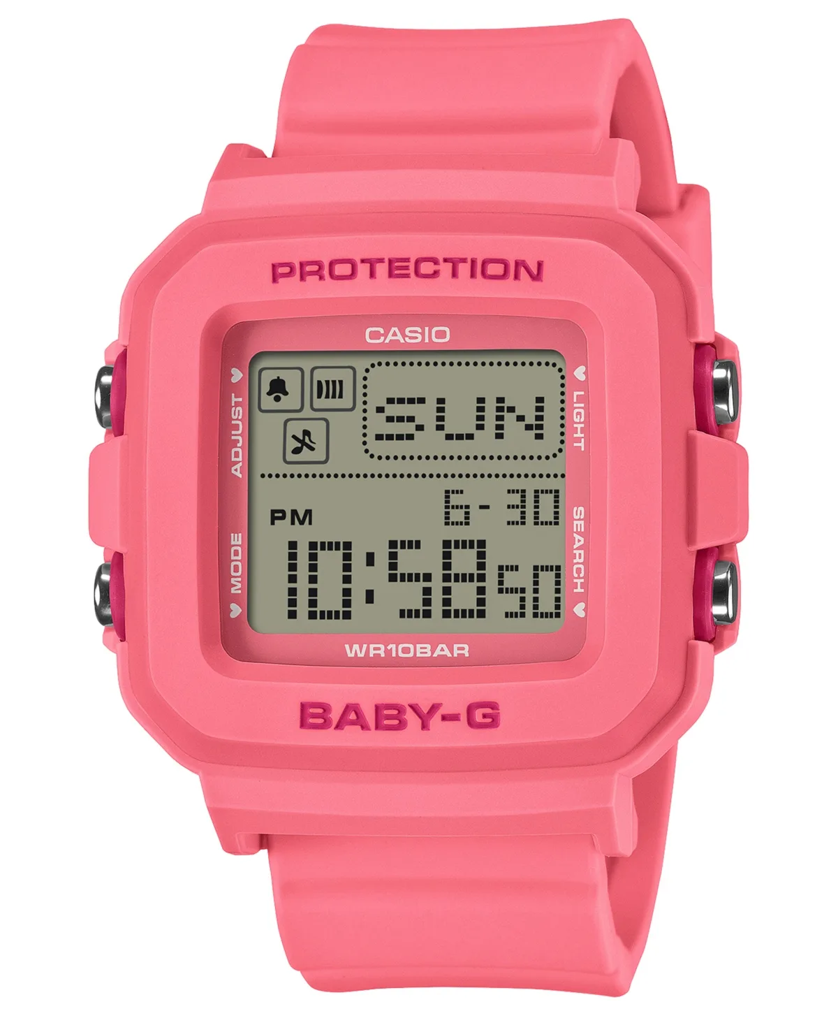 Japanese Quartz Baby G Pink Resin Watch 39mm by G-shock