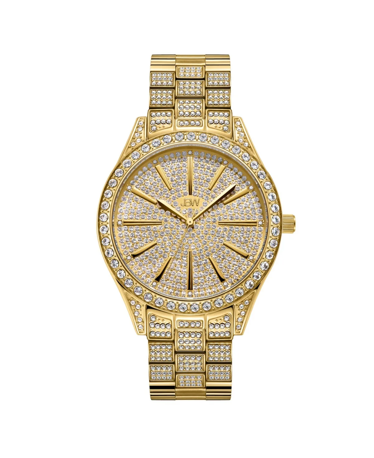 Cristal Diamond (1/8 Ct.t.w.) 18k Gold Plated Stainless Steel Watch by Jbw