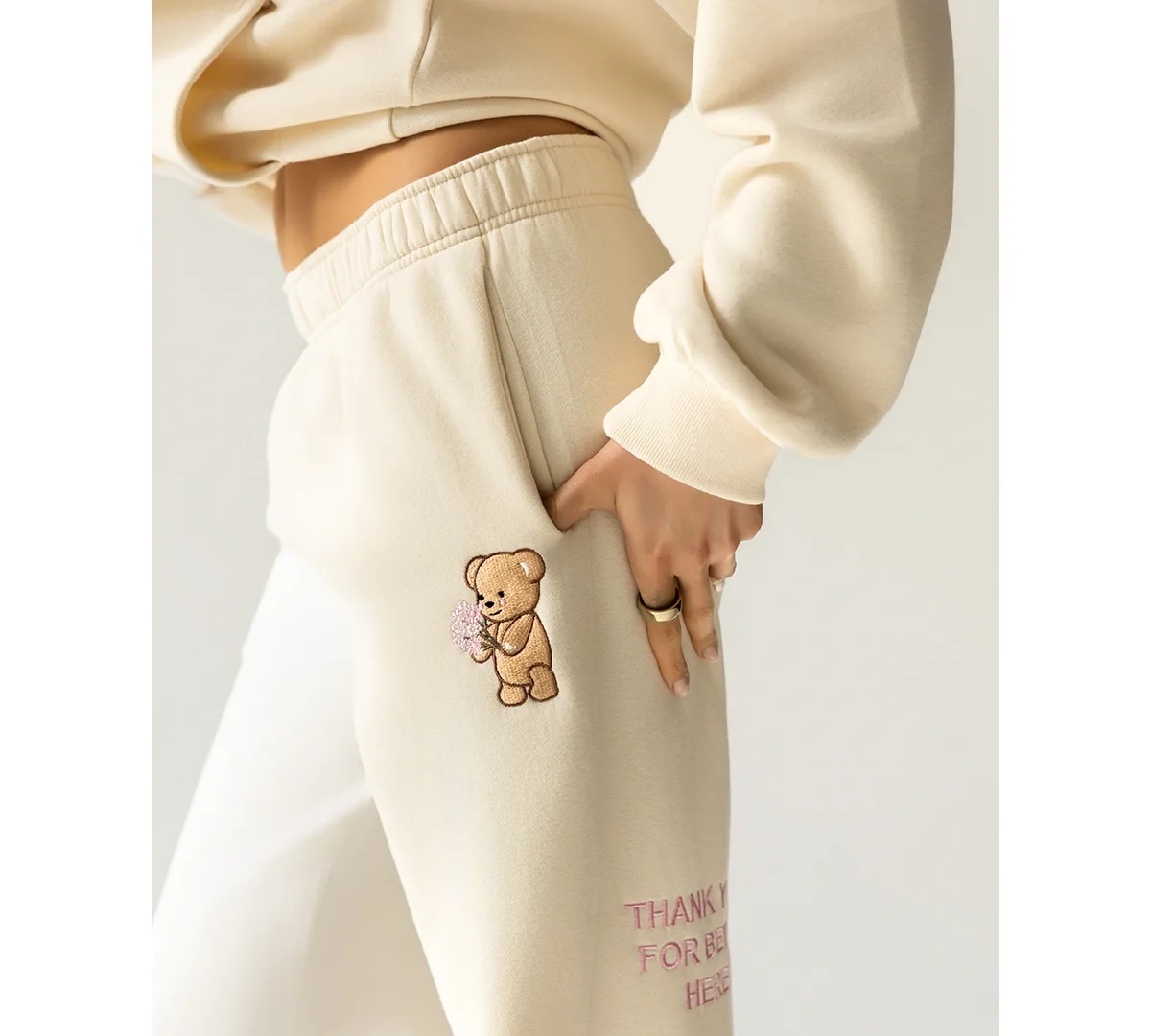 Thank You Straight-Leg Sweatpants by The Happy Camp3r