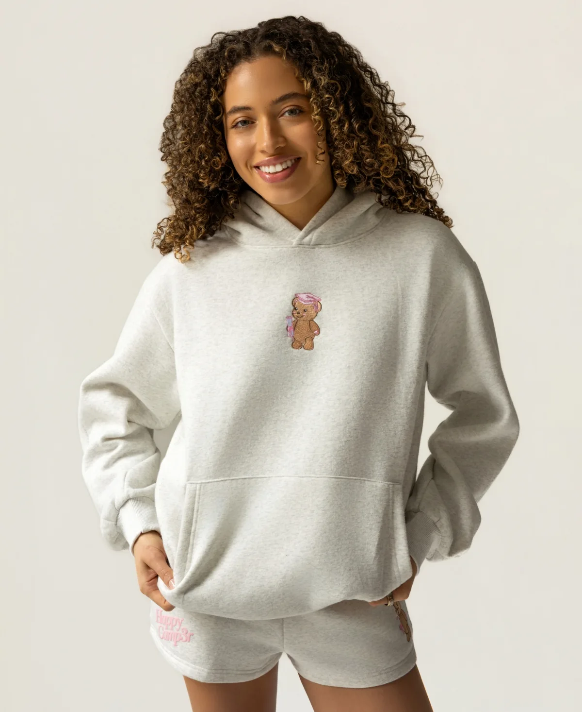 Graduate Bear Hooded Sweatshirt by The Happy Camp3r