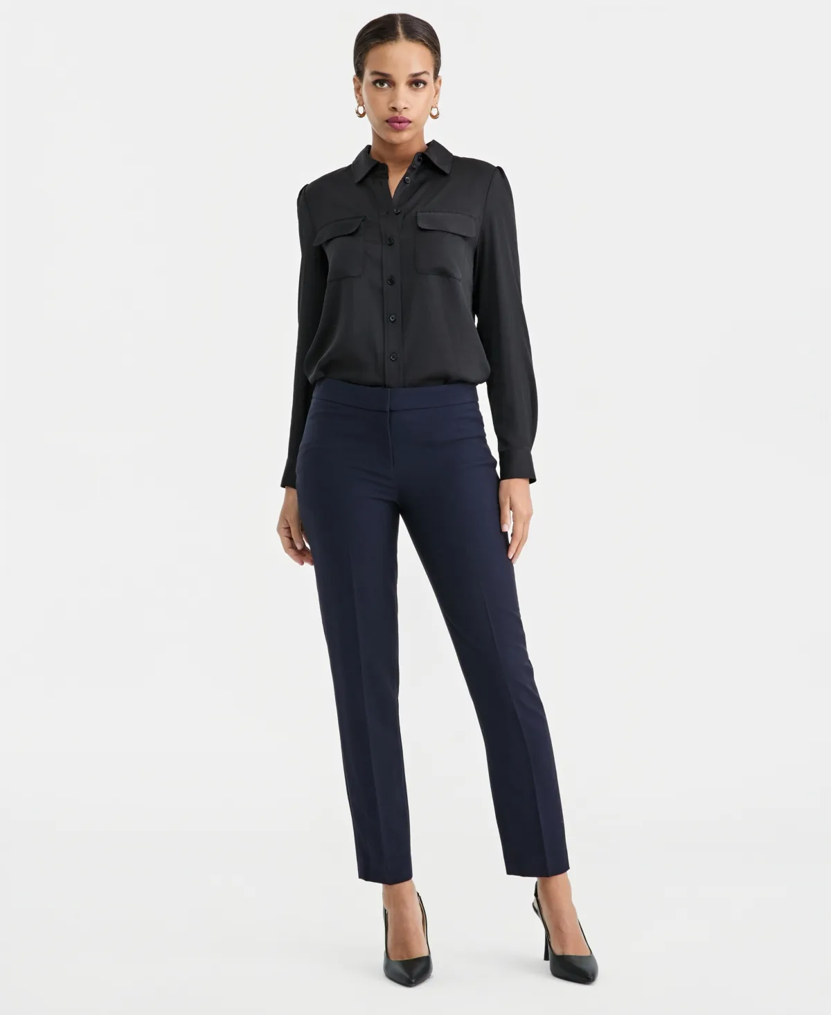 Bi-Stretch Straight-Leg Dress Pants by Bar Iii